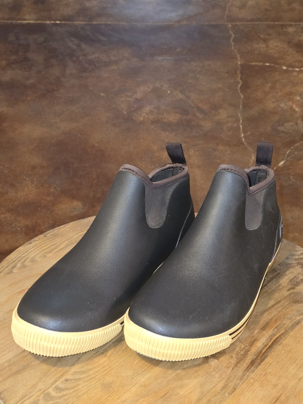 Skechers Work Waterproof Chelsea Rain Boots Brown Rubber Men's Size 12